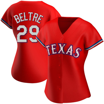Women's Adrian Beltre Texas Red Replica Alternate Baseball Jersey (Unsigned No Brands/Logos)