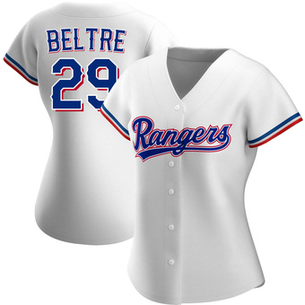 Women's Adrian Beltre Texas White Replica Home Baseball Jersey (Unsigned No Brands/Logos)