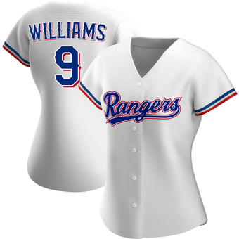 Women's Ted Williams Texas White Authentic Home Baseball Jersey (Unsigned No Brands/Logos)